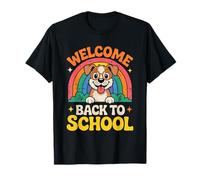 Bienvenido de vuelta a la escuela Cute Dog Kids Fun Primer día de escuela Camiseta