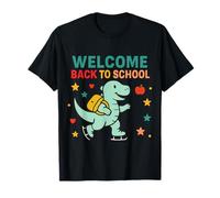 Bienvenido de vuelta a la escuela Happy 3 Rex Cute Dinosaur Camiseta