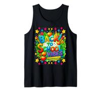 Bienvenido de Vuelta a la Escuela - Happy Colorful Vibes Camiseta sin Mangas