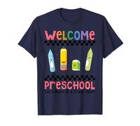 Bienvenido Preescolar Hagamos Que Sea un Gran año Inicio en el Aula Camiseta