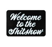 Bienvenidos A The Shit Show Felpudo De Bienvenida Suave Tapete para Puerta Duradero Alfombra De Baño para Jardín Pasillo Entrada Casa 40X60 Cm