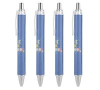 Bienvenidos de nuevo a la escuela, primer día de clases, maestros, estudiantes, bolígrafos de punta fina (0,5 mm), bolígrafos retráctiles de escritura suave, bolígrafos de gel de tinta negra, 4 unidad