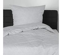 Bierbaum 3292_03 Ropa de Cama, Algodón, Plata, 135 x 200 cm