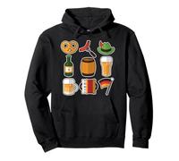 Biergarten Bierkrug Brezel Bratwurst - Cerveza de barril Sudadera con Capucha