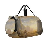 Bierstadt Albert Mount Adams - Bolsa de viaje para niñas, bolsa de viaje para niños, gimnasio, equipaje de mano para niños, Albert Bierstadt Valley Yosemite Art, Classic