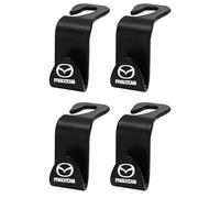 BIESL 4 Piezas Ganchos Reposacabezas Coche para Mazda CX-30 2020 2021 2022 2023 2024 2025 KJ, Soporte Organizador Asiento Trasero Percha Resistente Colgador Bolso Accesorio