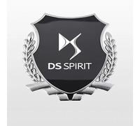 BIESL Emblema Adhesivo Metálico para DS 3 Carbrio 2016-2018, Coche de Pegatinas Decorativas para Carrocería Adhesivo Calcomania Car Accesorios Tuning,Black Silver