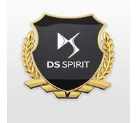 BIESL Emblema Adhesivo Metálico para DS 4 II 2021-, Coche de Pegatinas Decorativas para Carrocería Adhesivo Calcomania Car Accesorios Tuning,Black Gold