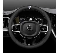 BIESL Funda Volante Coche para Volvo R Design xc60 v60 s60 v40 v50 s40 s80 c30 xc40 xc70, Antideslizante Transpirable EláStica Funda Volante Coches Decoracion Accesorios Ideas Regalos,Black