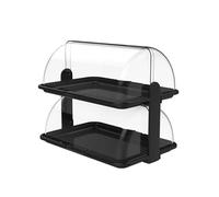 Biesse - Vitrina para Alimentos, Grande, Doble, Plástico (Cromo)