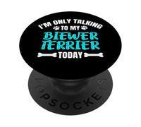 Biewer Terriers I'm Only Talking To My Biewer Terrier Today PopSockets PopGrip Adhesivo