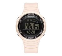 BIEWO Reloj digital deportivo impermeable para hombre, reloj militar con pantalla de gran angular, correa de goma, reloj de pulsera para hombres y mujeres, rosa