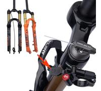 Bife Delantero de Bicicleta de Montaña 27.5/29 Pulgadas de Accesorios de Presión de Choque y Anti-shock, Eje de Bicicleta de Montaña de 9*100 Mm, Viaja de 120 Mm Contro 29 shoulder control black tube