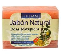 Bifemme - Jabón de rosa mosqueta 100 gr, Pack de 4