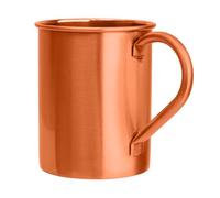 BIFFELY Moscow Mule - Tazas de cobre 100 % puro de grado alimenticio, hechas a mano con acabado martillado lacado, borde redondeado suave, mango ergonómico (sin remaches) con agarre sólido