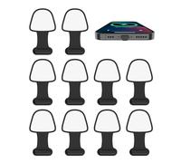 BIFHIG 10 Piezas De Tapón Antipolvo para Puerto De Carga, Tapón Antipolvo Autoadhesivo, Cubierta del Puerto De Carga, Tapón Antipolvo para Teléfono Móvil, Interfaz Lightning(Negro).