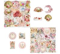 BIFHIG 100 Pegatinas De Graffiti De Niñas, Decoraciones Lindas Y Románticas, Decoraciones De Teléfonos Móviles Y Computadora, Tazas De Agua Decorativas Y Guitarras.