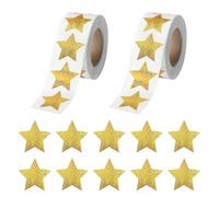 BIFHIG 1000 Pegatinas De Estrellas Parpadeantes, Pegatinas De Sellado De Sobres, Pegatinas De Embalaje De Regalo Simples, Pegatinas De Etiquetas De Decoración De Tarjetas De Felicitación.