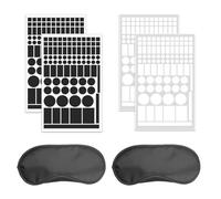 BIFHIG 2 Piezas De Pegatinas De Sombreado, 2 Piezas De Máscaras para Los Ojos, Pegatinas De Sombreado con Luces Indicadoras, Mejoran La Calidad del Sueño.