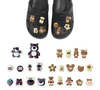 BIFHIG 20 Piezas De Accesorios Para Zapatos De Dibujos Animados, Hebillas Para Zapatos Con Agujeros Bonitos, Accesorios Para Decoración De Zapatos De Bricolaje.