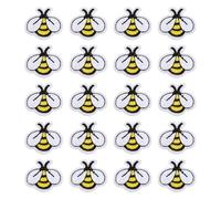 BIFHIG 20 Piezas De Pegatinas De Bordado De Abejas, Pegatinas De Decoración De Ropa, Accesorios De Costura De Bricolaje, Adecuadas para Bolsos, Chaquetas, Jeans.