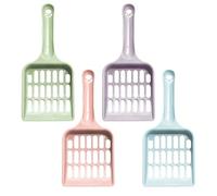 BIFHIG 4 Piezas De Pala De Arena para Gatos, Pala De Heces De Gato De Plástico, Pala De Basura De Gato De Cuadrícula, Suministros De Limpieza De Mascotas.