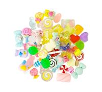 BIFHIG 50 Lindos Accesorios para Dulces, Materiales Hechos A Mano De Resina, Adecuados para Fundas De Teléfonos Móviles Y Álbumes De Recortes De Bricolaje.