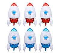 BIFHIG 6 Piezas De Globos Inflables De Cohetes, Decoraciones Festivas, Globos con Forma De Diversión Y Decoraciones De Fiesta.