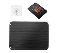 BIFHIG Placa De Descongelación De 1 Pieza Y Gancho De 1 Pieza, Placa De Descongelación Simple, Gancho Impermeable Transparente, Suministros De Cocina.