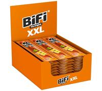 BiFi Original XXL Tiras de salami, paquete de 30, 30 x 40 g, salchichón desecado para comer sobre la marcha, al aire libre, pimienta, cilantro y ajo, caja óptima para aperitivos