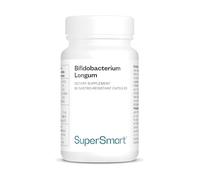 Bifidobacterium longum - Mejora los Trastornos Intestinales - Refuerza el Sistema Inmunitario - Reduce los Síntomas de Alergia al Polen - Ayuda a Disminuir las Infecciones - SuperSmart