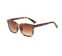 Bifocal Gafas de Lectura Mujer Hombre Cuadrado Gafas de Sol UV400 Leopardo Lectura al Aire Libre Bajo el Sol 2.5 Dioptría