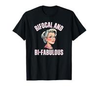 Bifocal Y Bi-Fabulous Vejez Pero Todavía Hermosa Diversión De Juego De Palabras Camiseta