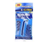 BIFULL CUHILLAS DE AFEITAR AZUL 2 HOJAS BOLSA 5 UDS. SUPER-MAX