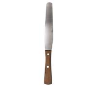 BIFULL ESPATULA Cera Mango Madera Acero INOX EXTEN 02, Negro, Estandar