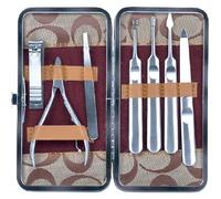BIFULL Kit 7 Piezas CC Manicure, Negro, Estandar