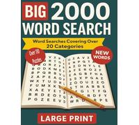 Big 2000 Word Search for Adults: Over 110 Large Print Puzzles to Relax, Sharpen Memory & Have Fun | Big Easy-to-Read Brain Games for Seniors, Adults & Puzzle Lovers Over 20 Categories