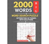 Big 2000 Word Search puzzle for Adults & Seniors - 50 Interesting Themes with Solutions, Large print