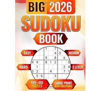 Big 2026 Sudoku Book: 450 Pages of Fun Logic Puzzles to Boost Memory and Focus for Adults