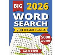 BIG 2026 Word Search Book: 200 Challenging Puzzles • 5,000 Words • Hours of Fun for Adults & Seniors | 8.5 X 11 | Large Print
