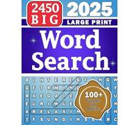BIG 2450 Word Search 100+ Large Print Themed Puzzles for Adults Seniors and Teens: Seek n Find Game Book Volume 1 (Happy Puzzling!)