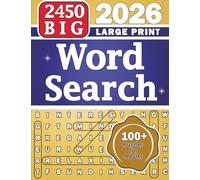 BIG 2450 Word Search 100+ Large Print Themed Puzzles for Adults Seniors and Teens: Seek n Find Game Book Volume 3 (Happy Puzzling!)