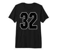 Big #32 Jersey Número 32 Uniforme Mayor Jugador Favorito de los Fans Camiseta Premium