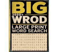 BIG 3600+ Wrod Large Print Word Search: Large Print word find Challenge for Adults and Seniors, Anti eye strain and Relieve Stress
