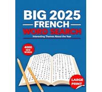 BIG 4000 New French Words Word Search for Kids and Adults: 200+ Puzzles & 4000+ Words with English Translations