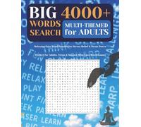 Big 4000+ Word Search for Adults, Teens and Seniors: Relaxing Easy to Read Print, Multi-Themed Word Search Puzzles for Stress Relief, Brain Fitness ... Joy | 130+ Puzzles with 4000+ Hidden Words