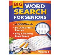 Big 4000 Word Search Puzzle Book for Seniors:: 56 Large Print Puzzles for Relaxation and Brain Training | 8.5x11 inches, 114 pages, 50+ Puzzles.. Gift for Vacations, Holidays and Free Times
