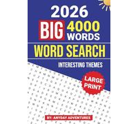 Big 4000 Words Large Print Word Search: Book 1 - Puzzles for Adults (AnyDay Word Searches)