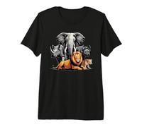 Big 5 Wildlife Sudáfrica Safari Camiseta Premium