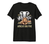 Big 5 Wildlife Sudáfrica Safari Los Cinco Grandes de África Camiseta Premium